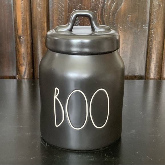 Rae Dunn Other - Rae Dunn Black Baby BOO Canister - White Letters
